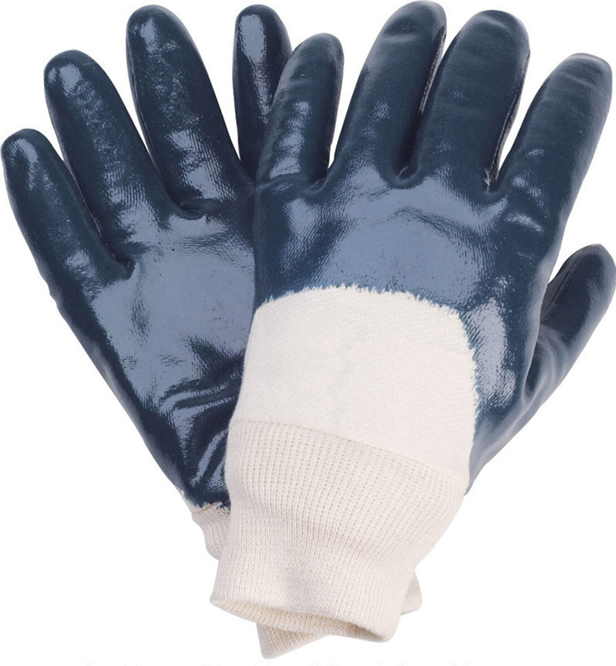 高密市華宏勞保用品廠家批發 120克全浸丁晴手套，絨布內襯安全袖口，專業防護之選